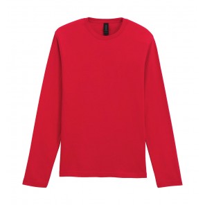 Gildan Softstyle Adult Long Sleeve T-Shirt - Red - 3XL