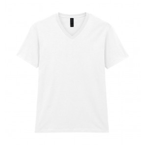 Gildan Softstyle Adult V-Neck T-Shirt - White - XL