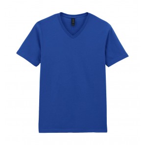 Gildan Softstyle Adult V-Neck T-Shirt - Royal - M