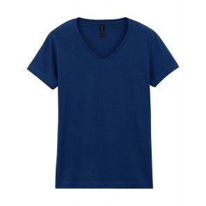 Gildan Softstyle Women's V-Neck T-Shirt - Navy - M