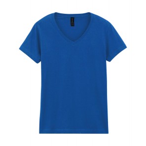 Gildan Softstyle Women's V-Neck T-Shirt - Royal - L