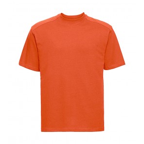 Russell Heavy Duty Workwear T-Shirt - Orange - S