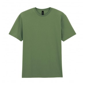Gildan Light Cotton Adult T-Shirt - Military Green - XL