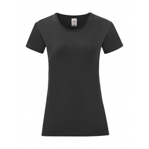 Fruit of the Loom Ladies' Iconic 150 T - Black - XL