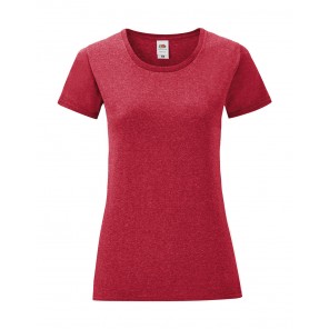 Fruit of the Loom Ladies' Iconic 150 T - Heather Red - L