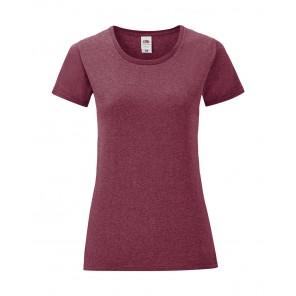 Fruit of the Loom Ladies' Iconic 150 T - Heather Burgundy - L
