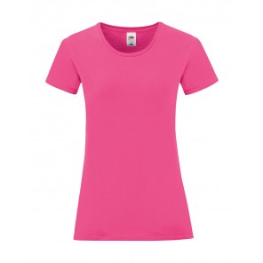 Fruit of the Loom Ladies' Iconic 150 T - Fuchsia - L