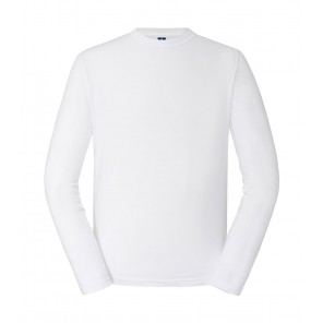 Russell Authentic Classic Long Sleeve T - White - XS