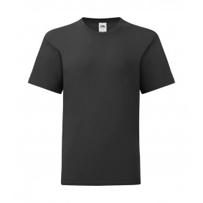 Fruit of the Loom Kids' Iconic 150 T - Black - 104(3-4)