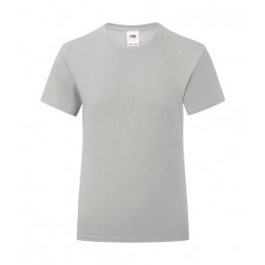 Fruit of the Loom Girls' Iconic 150 T - Zinc - 140(9-11)