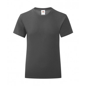 Fruit of the Loom Girls' Iconic 150 T - Light Graphite - 104(3-4)