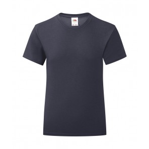 Fruit of the Loom Girls' Iconic 150 T - Deep Navy - 140(9-11)
