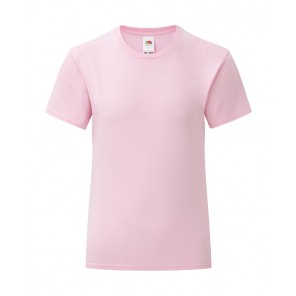 Fruit of the Loom Girls' Iconic 150 T - Light Pink - 128(7-8)