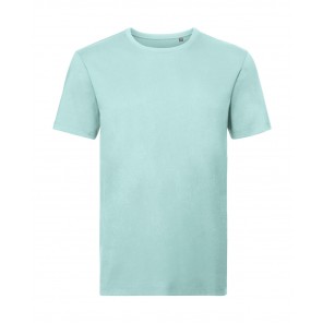 Russell Pure Organic Men's Pure Organic Tee - Aqua - XS