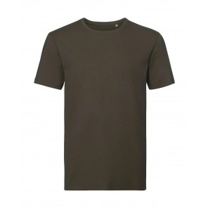 Russell Pure Organic Men's Pure Organic Tee - Dark Olive - M