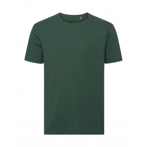 Russell Pure Organic Men's Pure Organic Tee - Bottle Green - XS