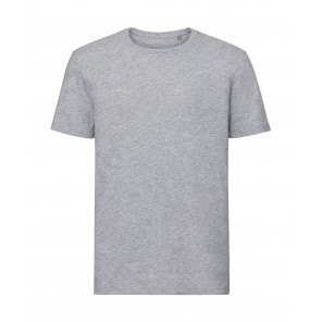 Russell Pure Organic Men's Pure Organic Tee - Light Oxford - XS
