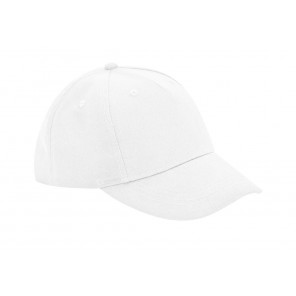 Beechfield Junior Organic Cotton 5 Panel Cap - White - OneSize