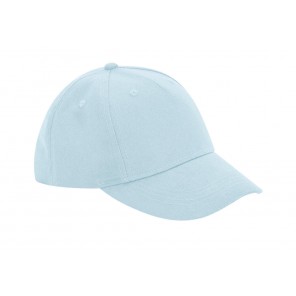 Beechfield Junior Organic Cotton 5 Panel Cap - Powder Blue - OneSize