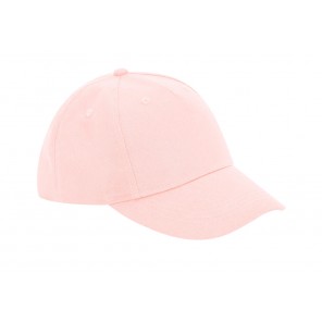 Beechfield Junior Organic Cotton 5 Panel Cap - Powder Pink - OneSize
