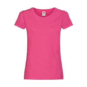 Fruit of the Loom Ladies' Original T - Fuchsia - XS