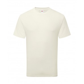 Fruit of the Loom Pure Cotton T - Natural - L