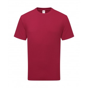 Fruit of the Loom Pure Cotton T - Cranberry - L