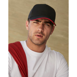 Beechfield EarthAware® Clas. Org. Cotton 5 Panel Sandwich Peak