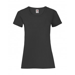 Fruit of the Loom Ladies' Valueweight T - Black - XS(8)