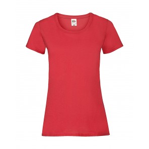 Fruit of the Loom Ladies' Valueweight T - Red - XS(8)