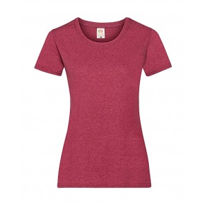 Fruit of the Loom Ladies' Valueweight T - Heather Red - XS(8)