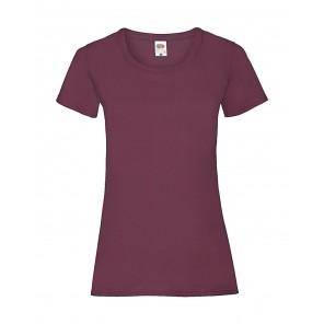 Fruit of the Loom Ladies' Valueweight T - Burgundy - XS(8)