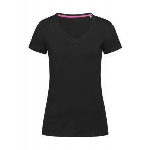 Stedman Stretch-T V-neck for women - Black Opal - L