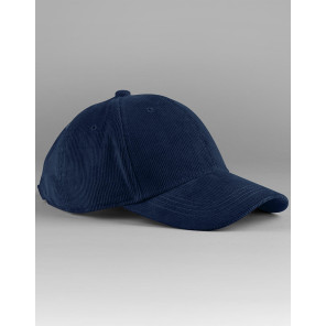 Beechfield EarthAware® Organic Cord Baseball Cap - Navy Blue - ONE SIZE