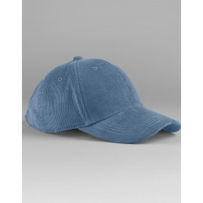 Beechfield EarthAware® Organic Cord Baseball Cap - Blue - ONE SIZE