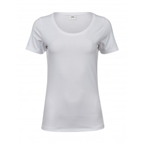 Tee Jays Ladies' Stretch Tee - White - XL