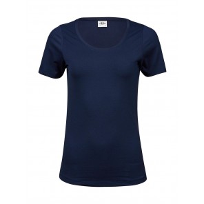 Tee Jays Ladies' Stretch Tee - Navy - XL
