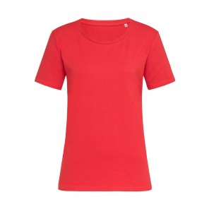 Stedman Stretch-T Relaxed for women - Scarlet Red - XS
