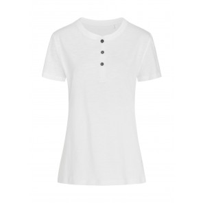 Stedman Sharon Henley T-Shirt - White - XL