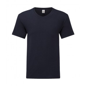 Fruit of the Loom Iconic 150 V Neck T - Deep Navy - L
