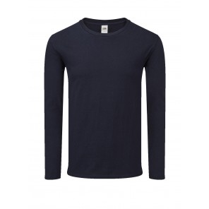 Fruit of the Loom Iconic 150 Classic Long Sleeve T - Deep Navy - XL