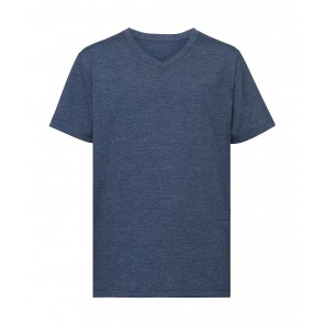Russell Boys V-Neck HD Tee - Bright Navy Marl - M(116/5-6)