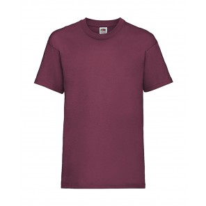 Fruit of the Loom Kids Valueweight T - Burgundy - 128(7-8)