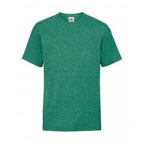 Fruit of the Loom Kids Valueweight T - Heather Green - 104(3-4)