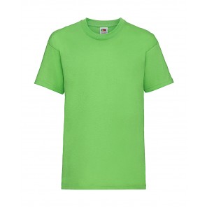 Fruit of the Loom Kids Valueweight T - Lime Green - 140(9-11)