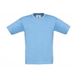 B&C Exact 150/kids T-Shirt - Sky Blue - 9/11(134/146)
