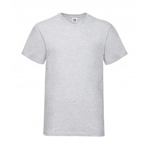 Fruit of the Loom Valueweight V-Neck-Tee - Heather Grey - 2XL