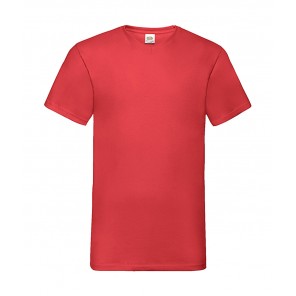 Fruit of the Loom Valueweight V-Neck-Tee - Red - 2XL