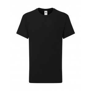 Fruit of the Loom Kids' Iconic 195 T - Black - 128(7-8)