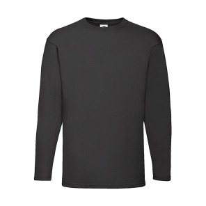Fruit of the Loom Valueweight LS T - Black - 5XL